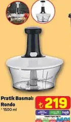 PRATİK BASMALI RONDO 1500 ML PRATİK BASMALI RONDO 1500 ML